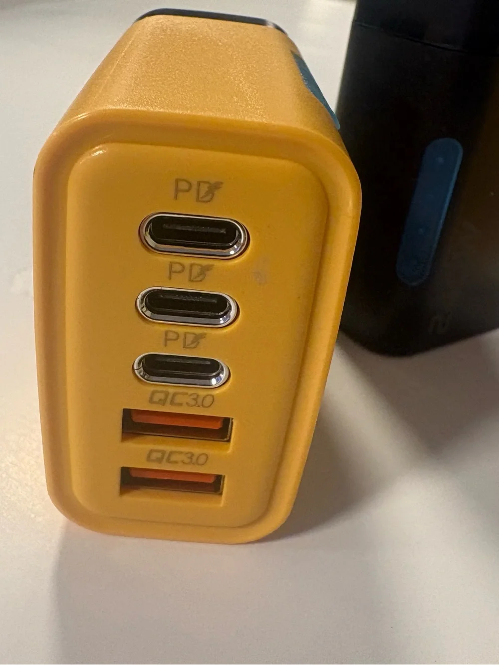 High-Power 240W USB-C Wall Charger - Black and Yellow